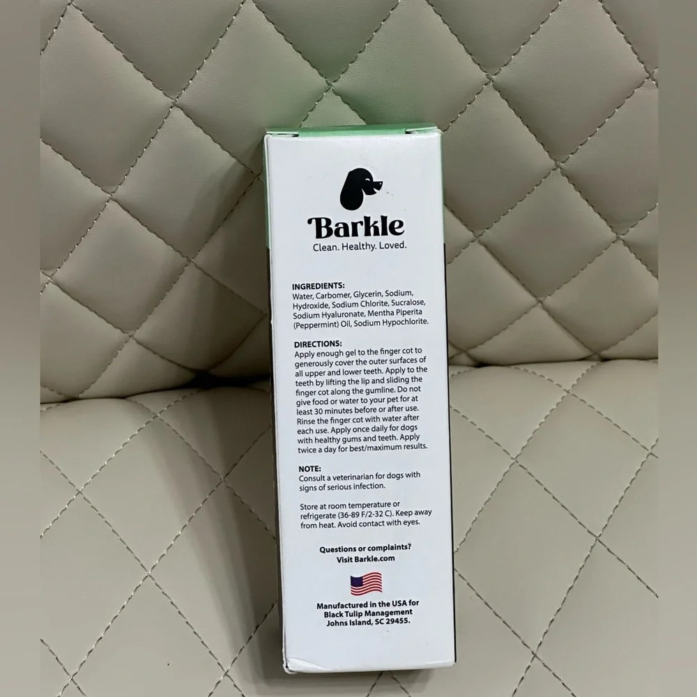BARKLE dog oral canine cleaning gel NEW